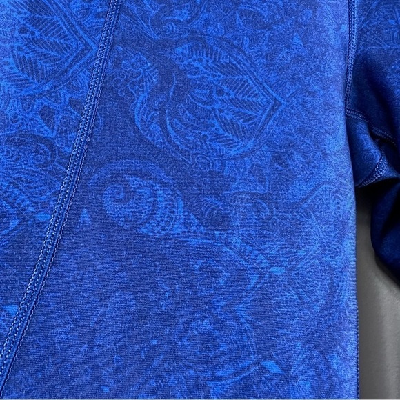 CALIA by Carrie Underwood blue paisley print ankle length capri leggings Sz S - Picture 9 of 10